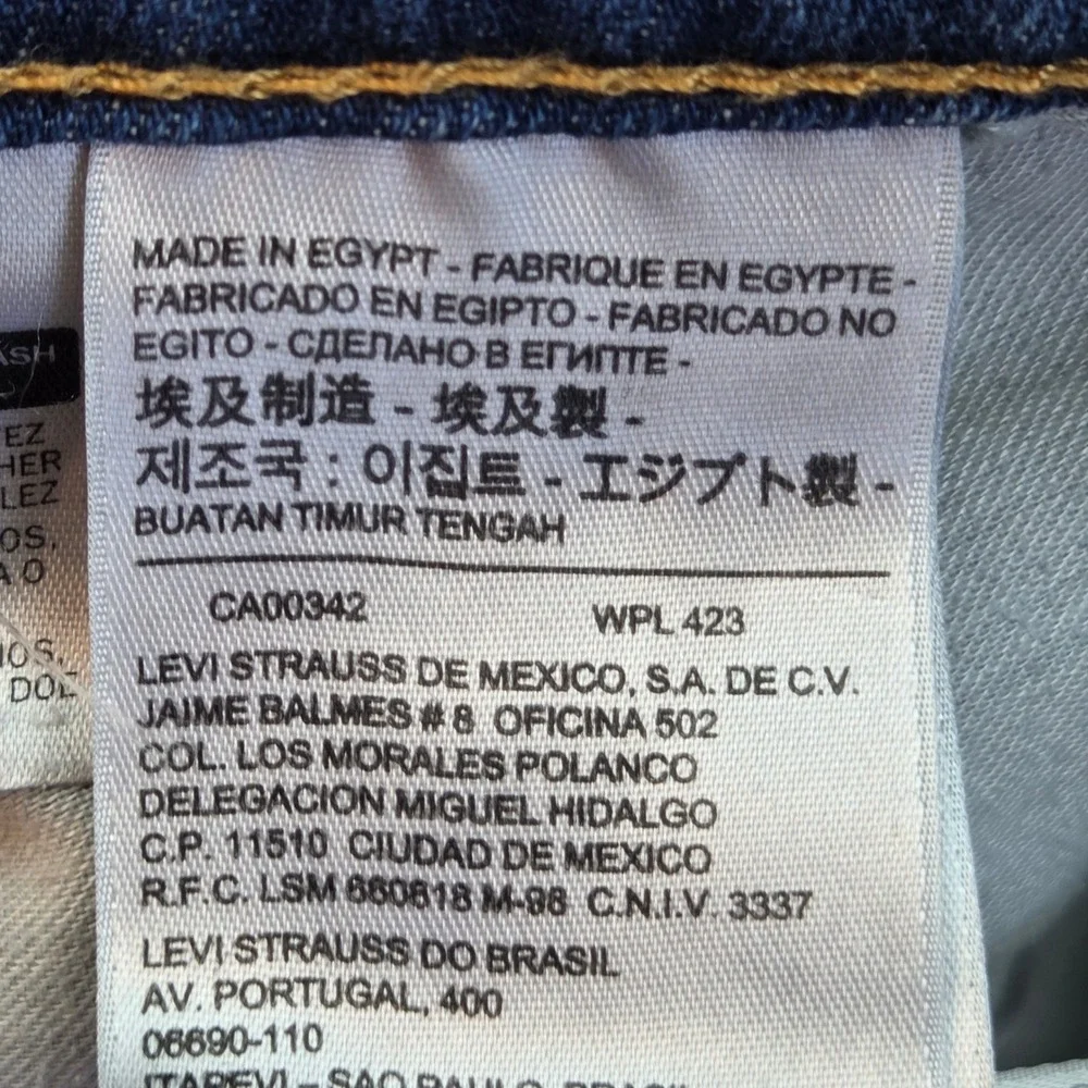 Levi's 505 Regular Fit Jeans Mens 40x32 Blue Straight Leg Denim 00505-1541 - Picture 5 of 11